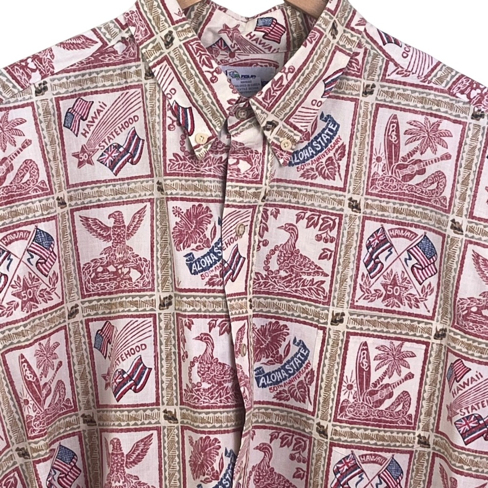 Reyn Spooner Hawaii Aloha State 50th Anniversary Limited Edition Shirt XXL 2009